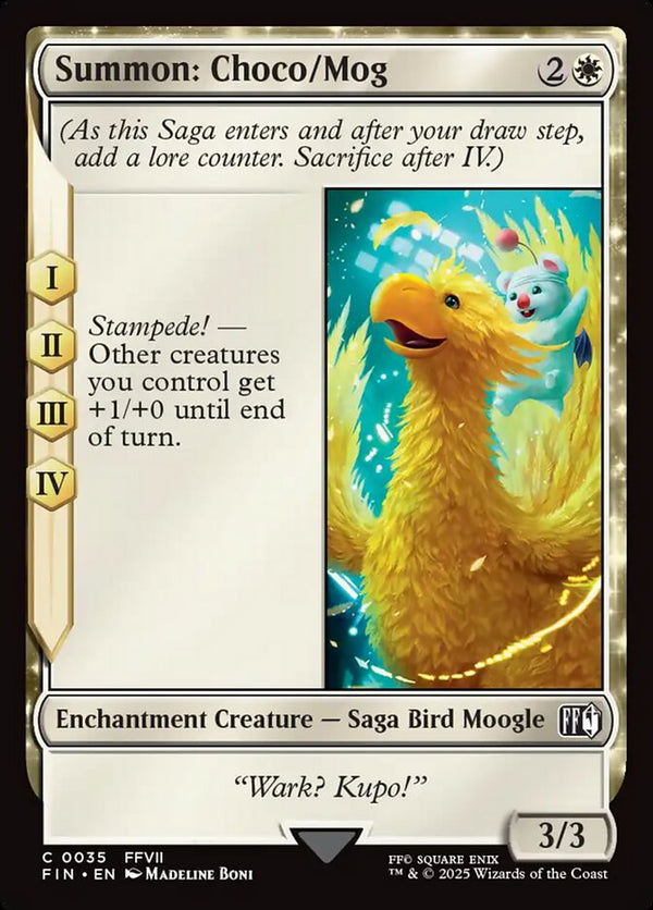 Summon: Choco/Mog - Magic: The Gathering