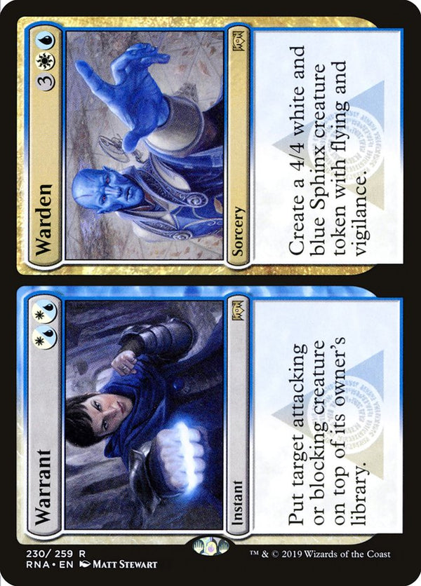 Warrant // Warden - Magic: The Gathering