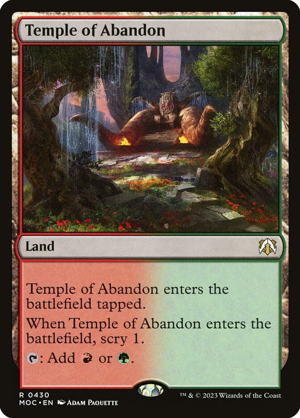 Temple of Abandon - Magic: The Gathering