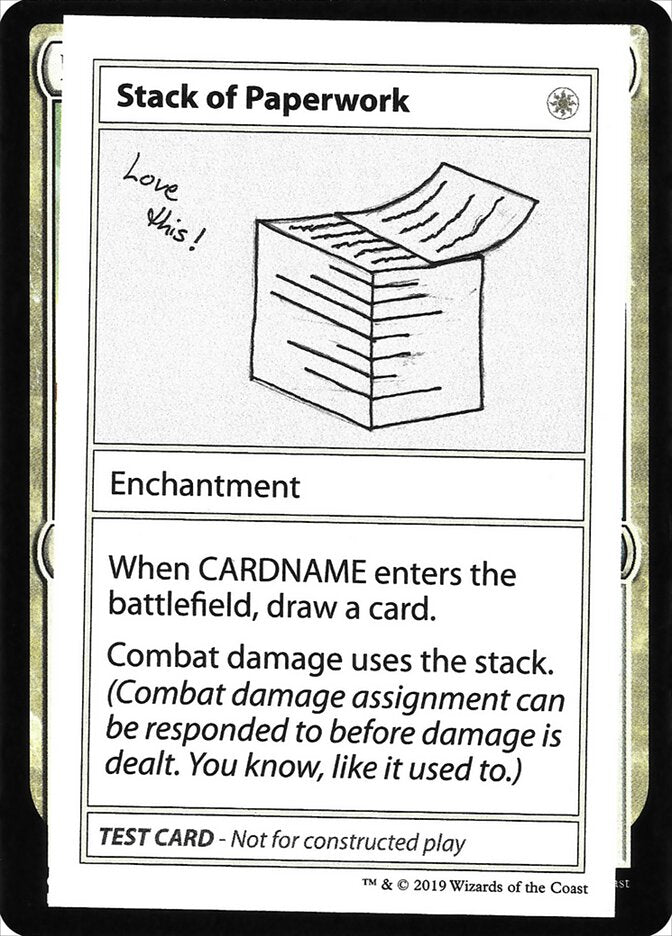 Stack of Paperwork (No PW Symbol)