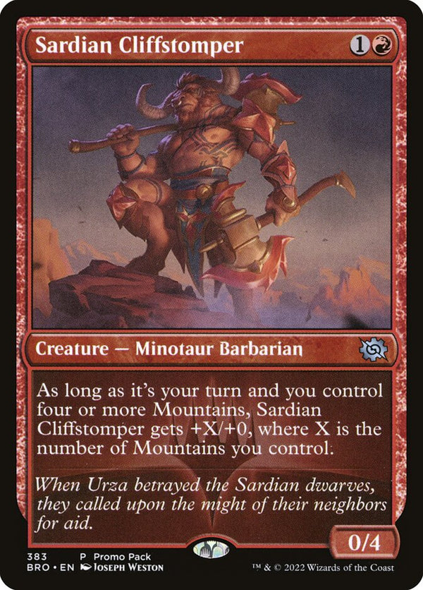 Sardian Cliffstomper - Magic: The Gathering
