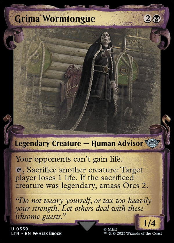 Grima Wormtongue (Showcase Scrolls) - Magic: The Gathering