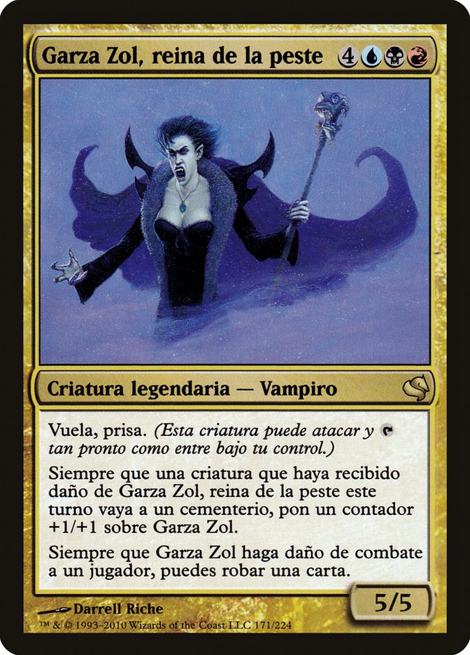 Garza Zol, Plague Queen (Spanish) - "Garza Zol, reina de la peste"