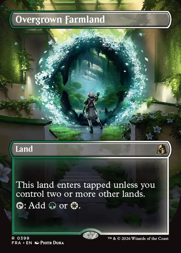 Overgrown Farmland (Borderless) (FRA 399) - Magic: The Gathering