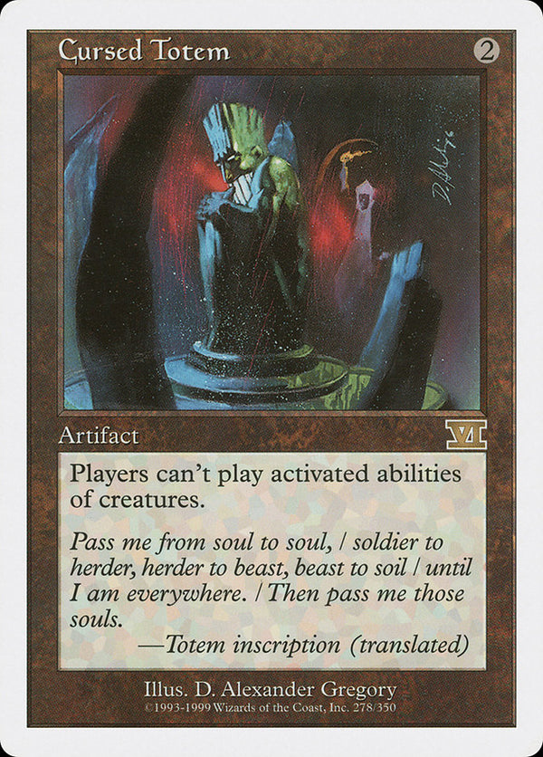 Cursed Totem - Magic: The Gathering