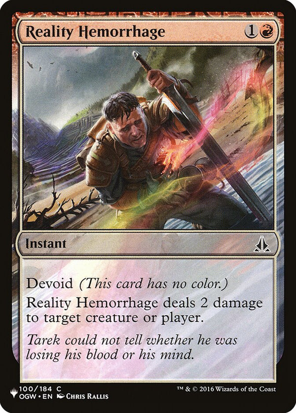 Reality Hemorrhage - Magic: The Gathering