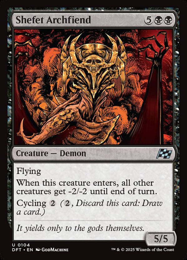 Shefet Archfiend - Magic: The Gathering