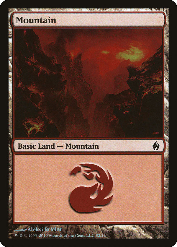 Mountain (32) - Magic: The Gathering