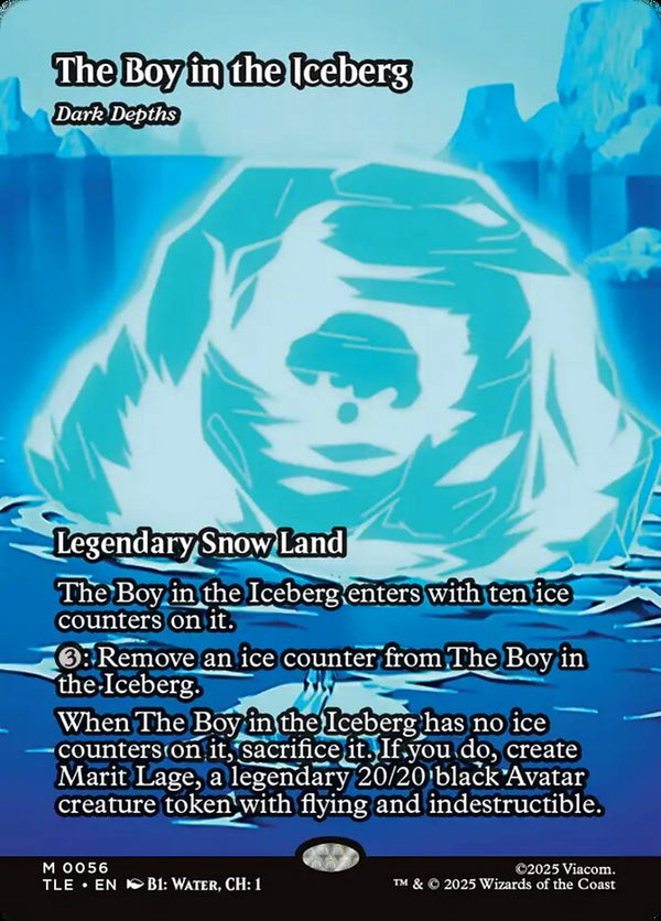 The Boy in the Iceberg - Dark Depths (Borderless) - Magic: The Gathering