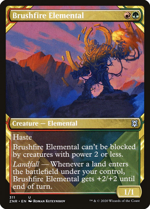 Brushfire Elemental (Showcase) - Magic: The Gathering