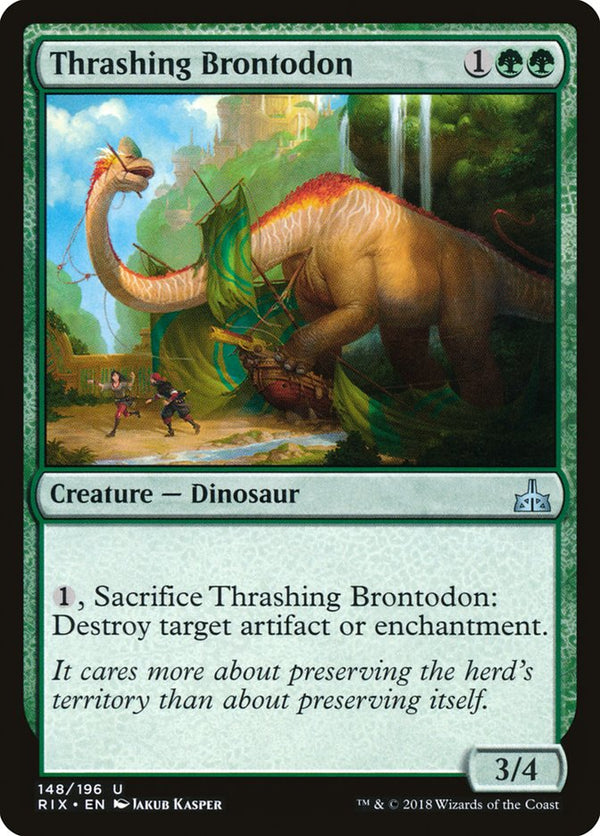 Thrashing Brontodon - Magic: The Gathering