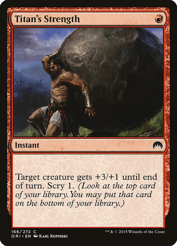 Titan's Strength - Magic: The Gathering