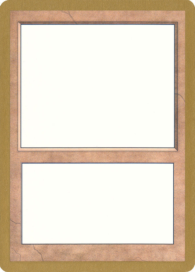 1998 World Championship Blank Card