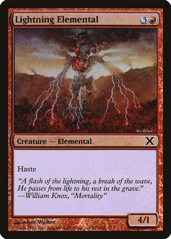 Lightning Elemental - Magic: The Gathering