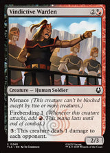 Vindictive Warden - Magic: The Gathering