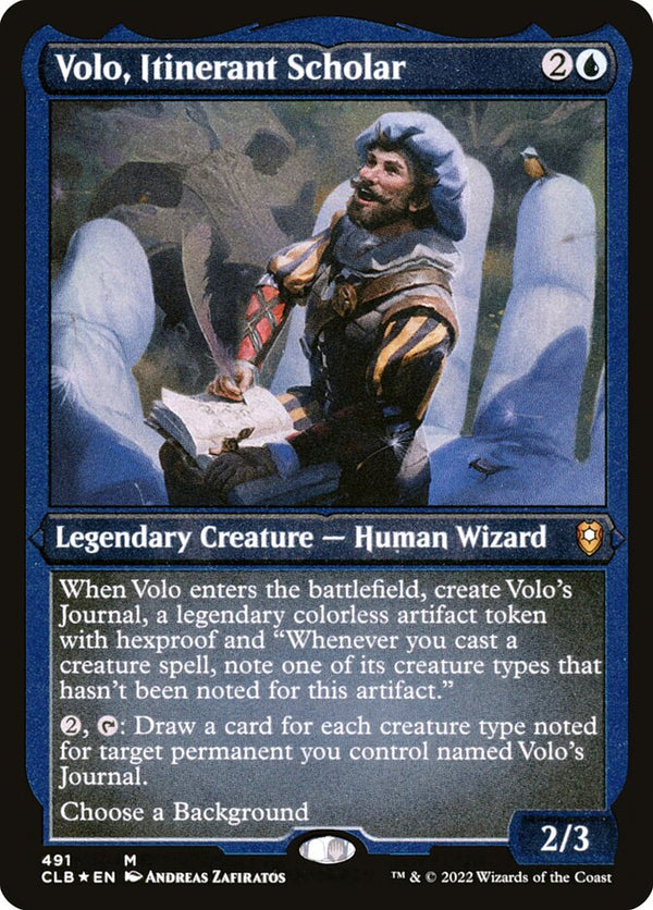 Volo, Itinerant Scholar (Foil Etched) - Magic: The Gathering