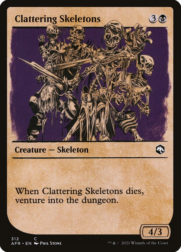 Clattering Skeletons (Showcase) - Magic: The Gathering