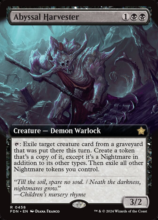 Abyssal Harvester (Extended Art) - Magic: The Gathering