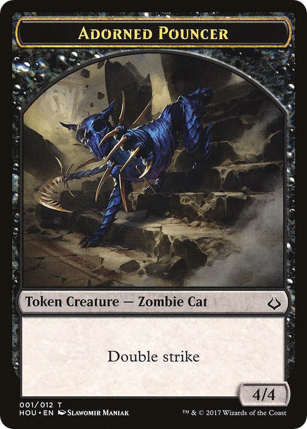 Adorned Pouncer // Warrior Double-Sided Token - Magic: The Gathering