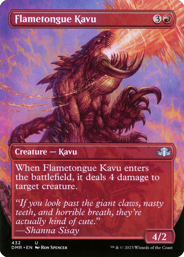 Flametongue Kavu (Borderless) - Magic: The Gathering