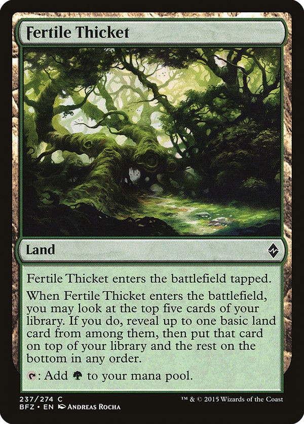 Fertile Thicket - Magic: The Gathering