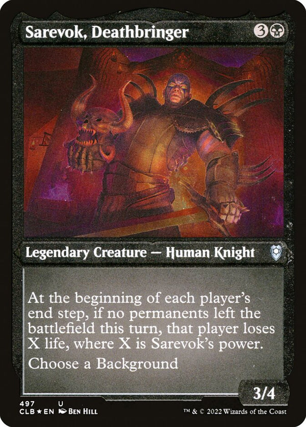 Sarevok, Deathbringer (Foil Etched) - Magic: The Gathering