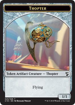 Thopter (025) // Servo Double-Sided Token - Magic: The Gathering