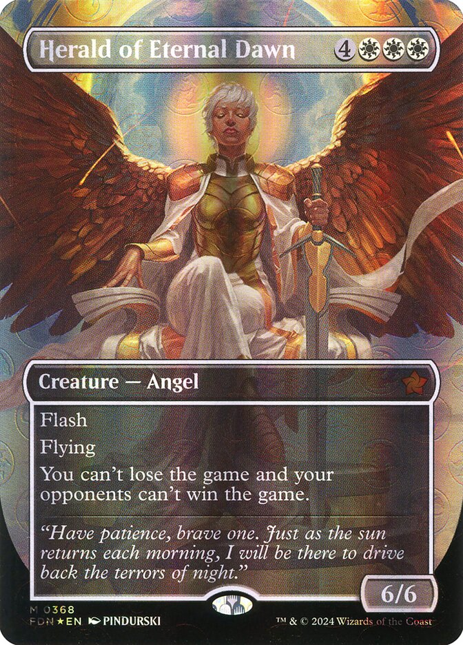 Herald of Eternal Dawn (Borderless) (Mana Foil)