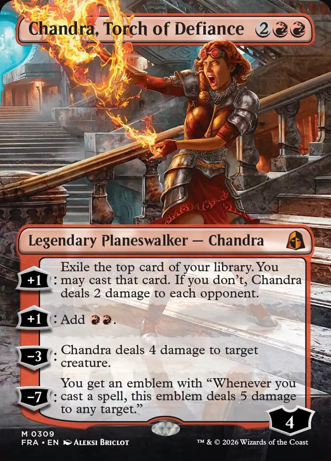 Chandra, Torch of Defiance (Borderless)