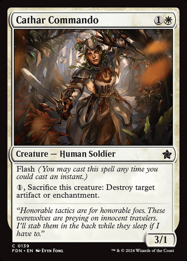 Cathar Commando - Magic: The Gathering