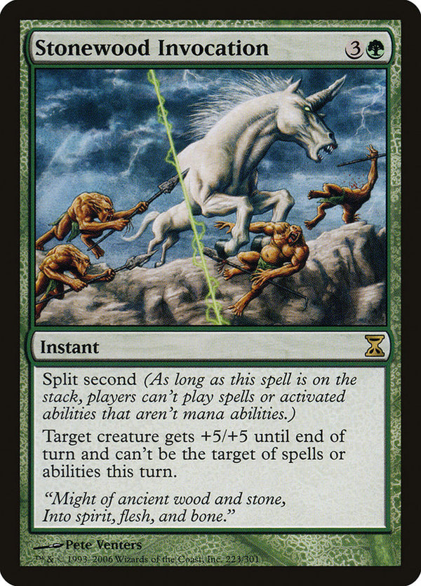 Stonewood Invocation - Magic: The Gathering