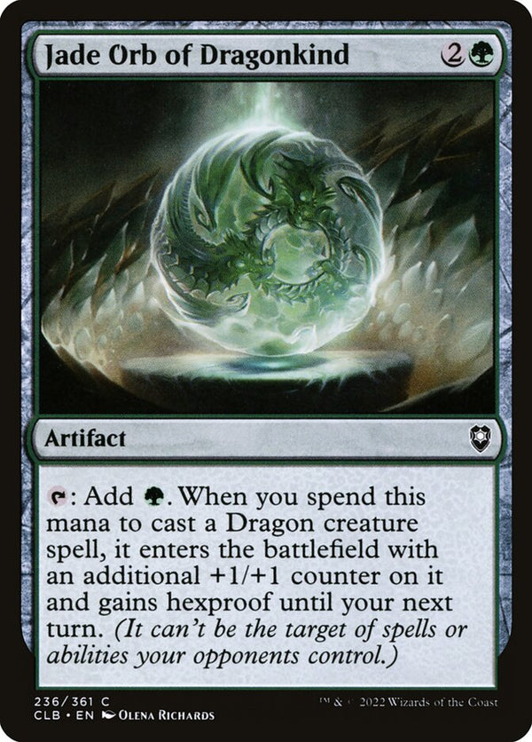 Jade Orb of Dragonkind - Magic: The Gathering