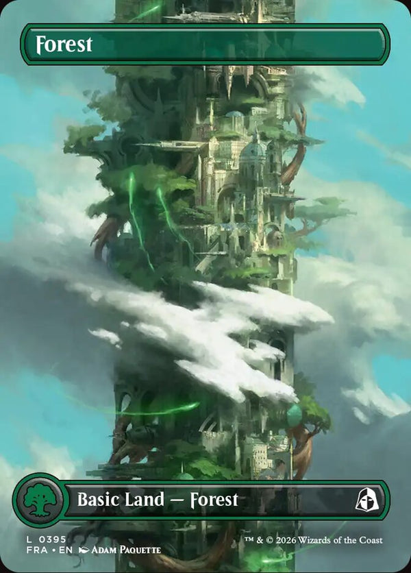 Forest (Borderless) (0395) (FRA 395) - Magic: The Gathering