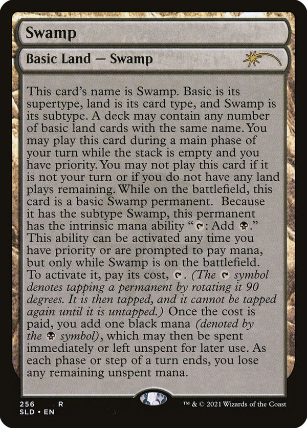 Swamp (256) (Full-Text Lands) - Magic: The Gathering