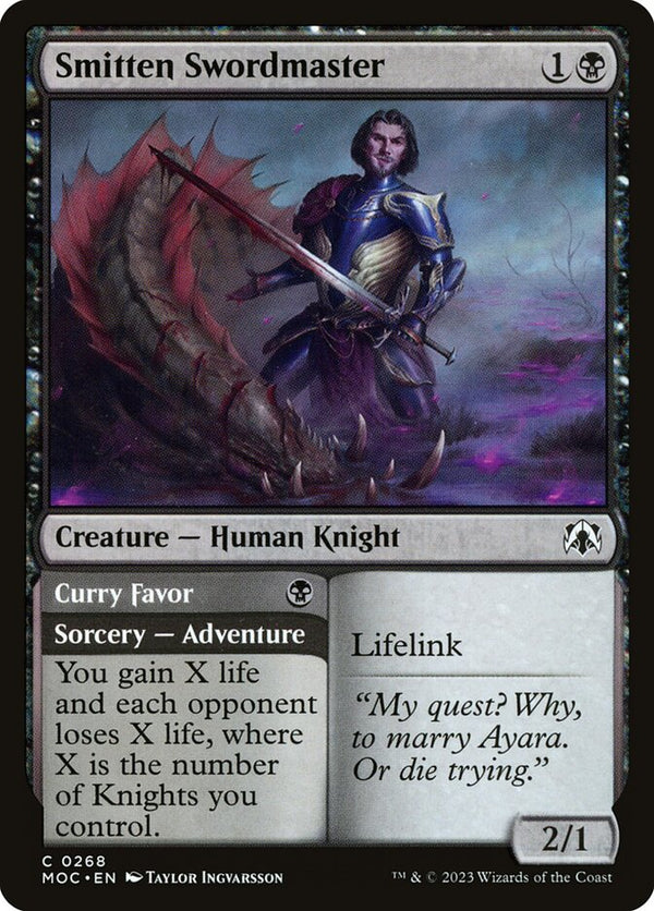 Smitten Swordmaster - Magic: The Gathering