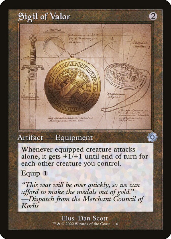 Sigil of Valor (Schematic) - Magic: The Gathering