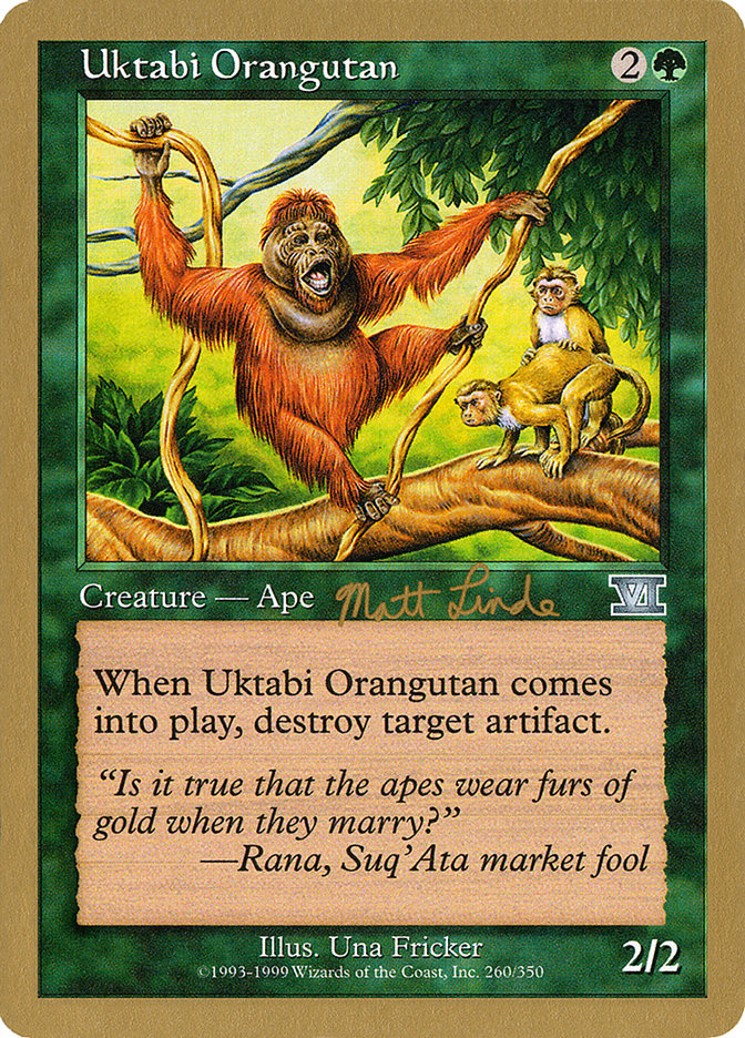 Uktabi Orangutan - 1999 Matt Linde (6ED)