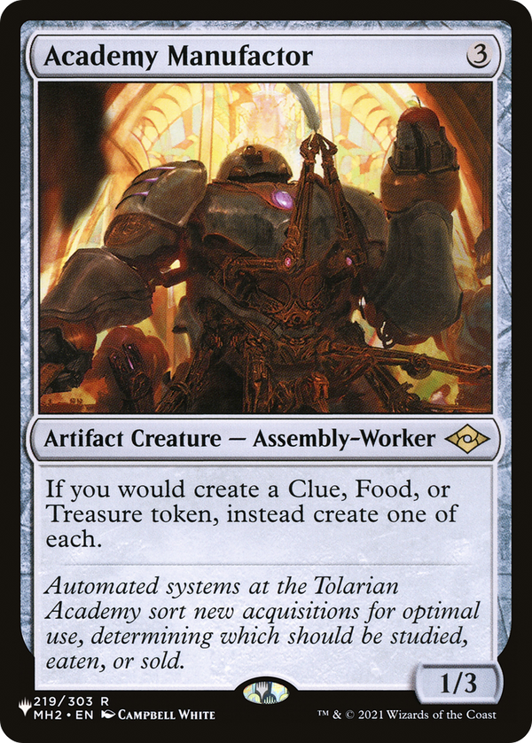 Academy Manufactor [The List] - Magic: The Gathering