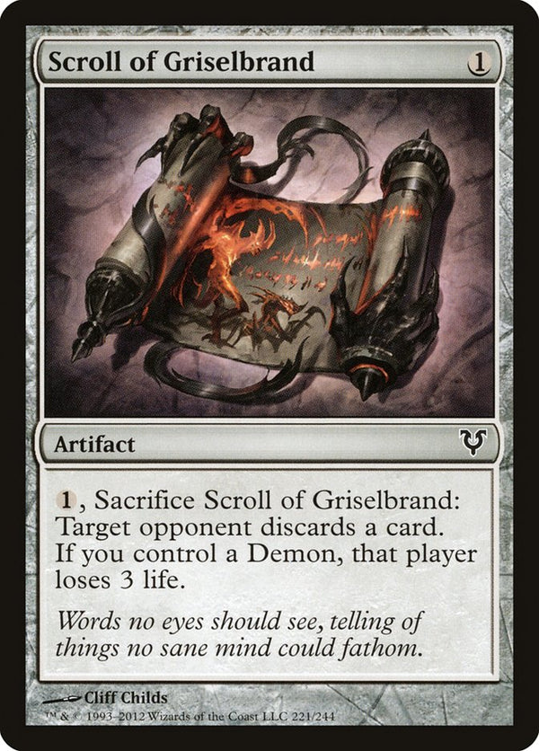 Scroll of Griselbrand - Magic: The Gathering