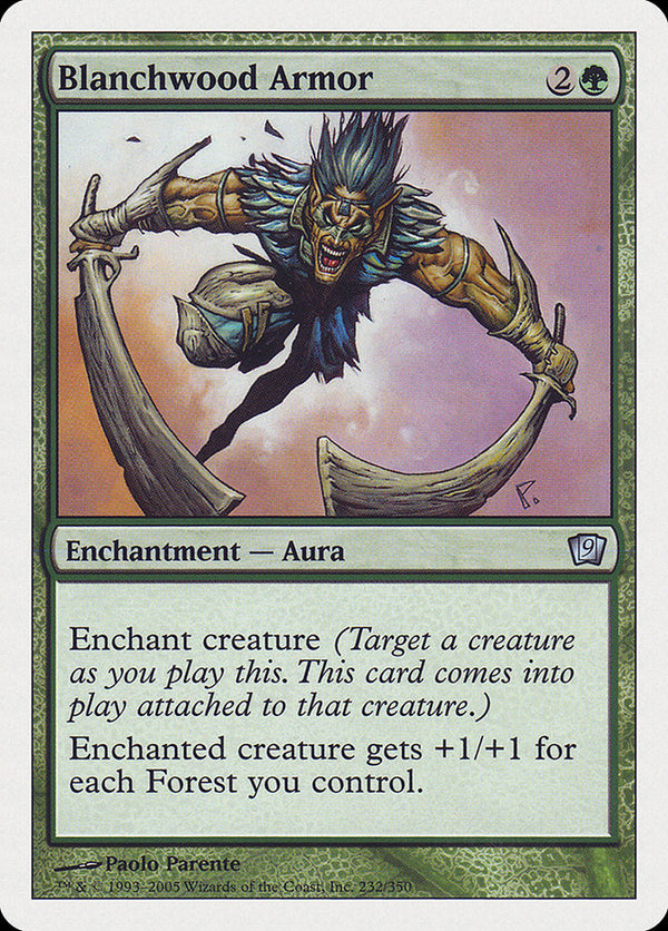 Blanchwood Armor - Magic: The Gathering