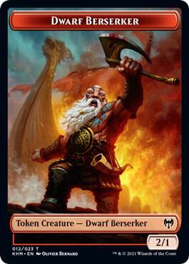 Dwarf Berserker // Spirit Double-Sided Token