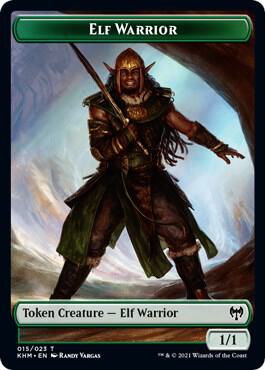 Elf Warrior // Troll Warrior Double-Sided Token