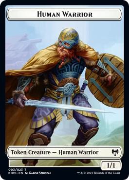 Human Warrior // Shapeshifter Double-Sided Token