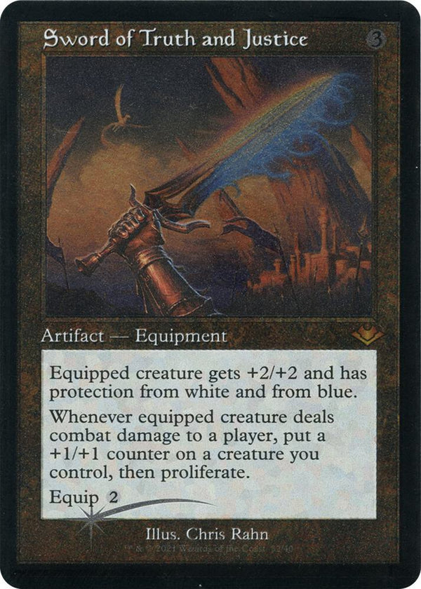 Sword of Truth and Justice (Retro Frame) (Foil Etched) (MH1 32) - Magic: The Gathering