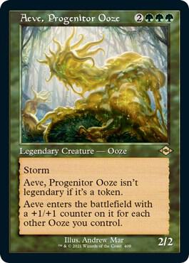 Aeve, Progenitor Ooze (Retro Frame) (Foil Etched) - Magic: The Gathering