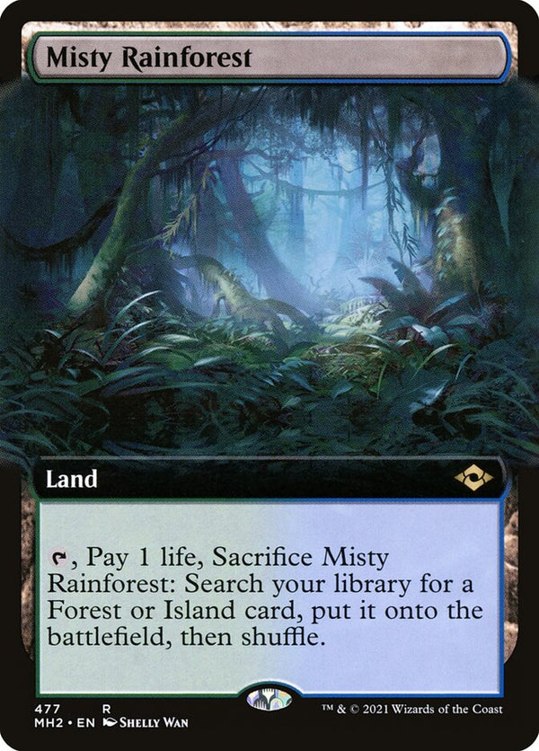 Misty Rainforest (Extended Art) - Magic: The Gathering