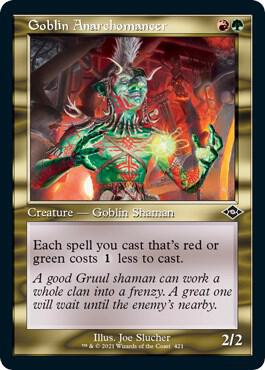 Goblin Anarchomancer (Retro Frame) (Foil Etched)