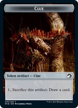 Clue // Zombie (015) Double-Sided Token