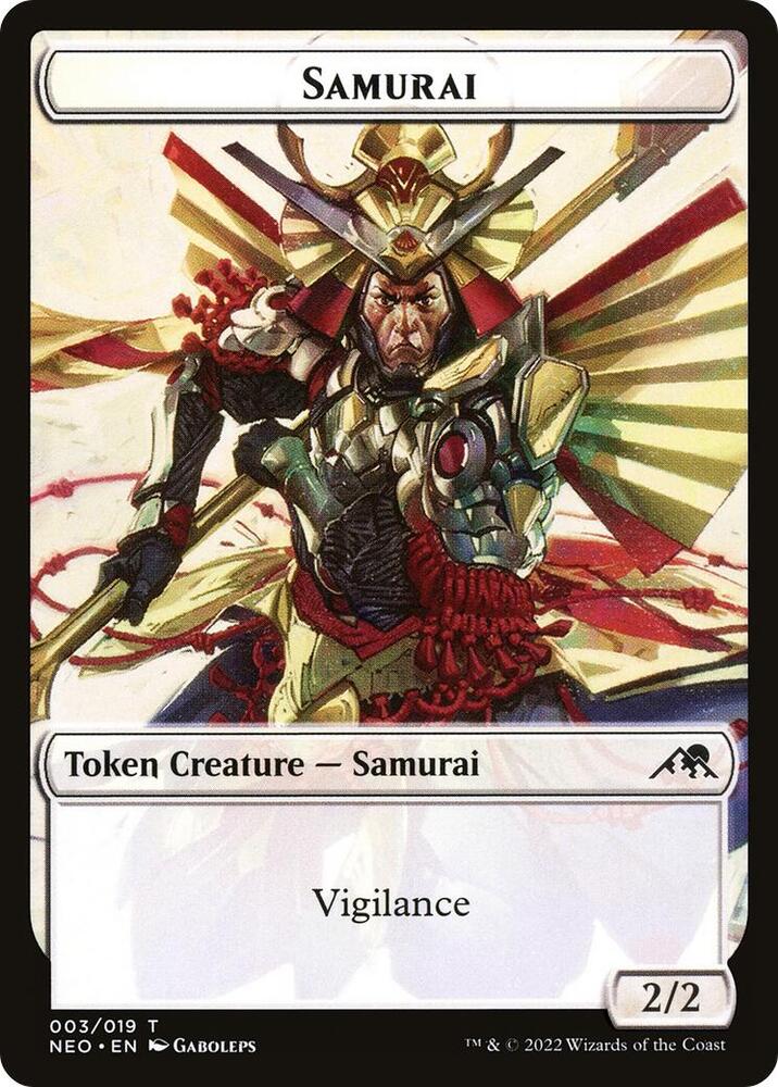 Samurai (003) // Tamiyo's Notebook (016) Double-sided Token