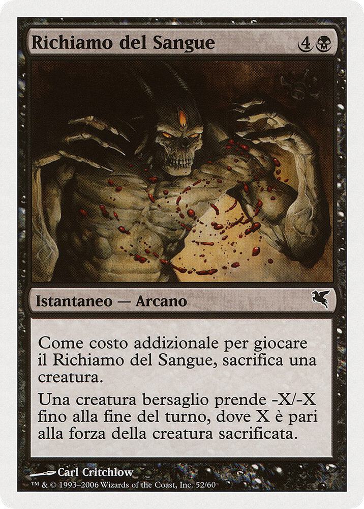 Call for Blood (Italian) - "Richiamo del Sangue"